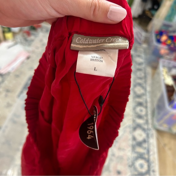 Vintage cold water creek rayon midi skirt size large - Picture 5 of 6